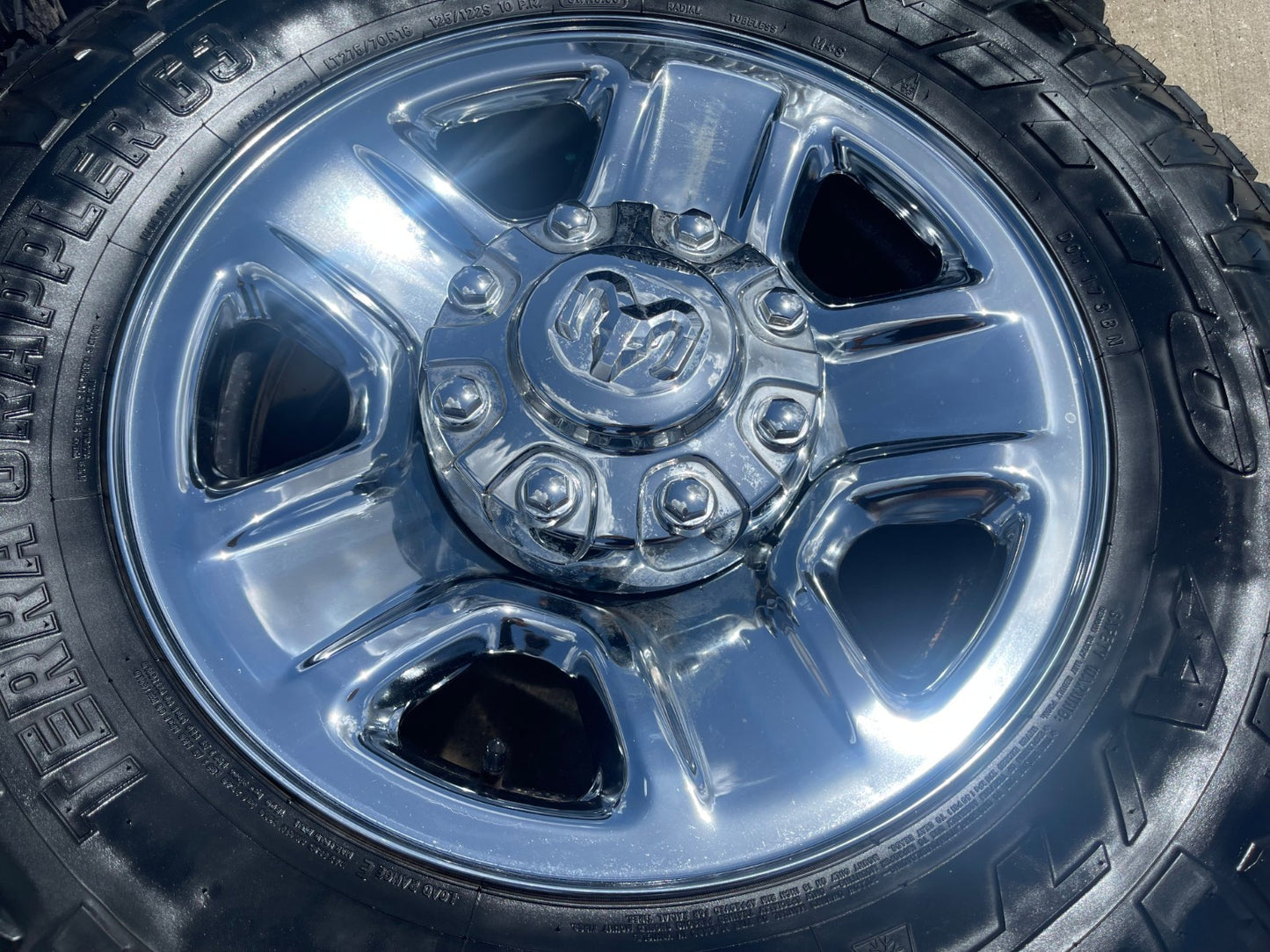 18" Dodge Ram 2500 3500 STEEL chrome OEM 2473 wheels rims SET NITRO G3 A/T
