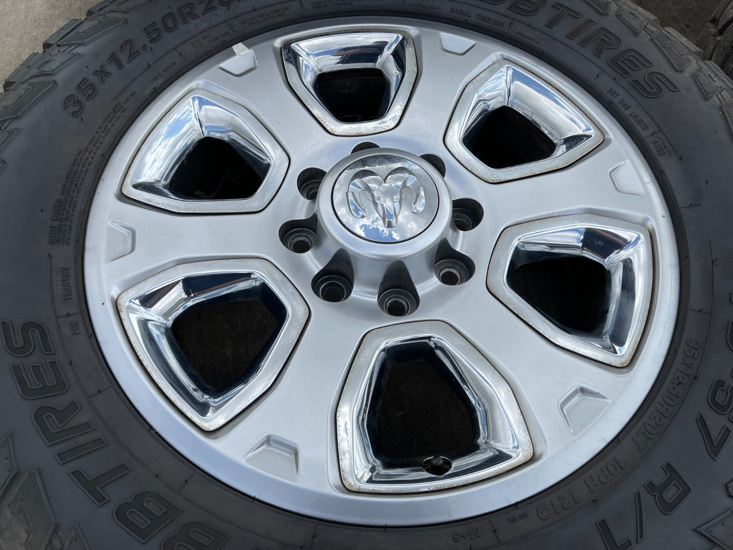 20" Dodge Ram 2500 3500 OEM 2477 CHROME wheels rims tires 35"