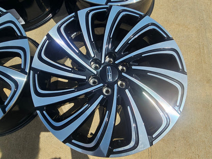 22" Lincoln Navigator OEM 10666 rims wheels BLACK LABEL SET 2025 2026 2027 NEW