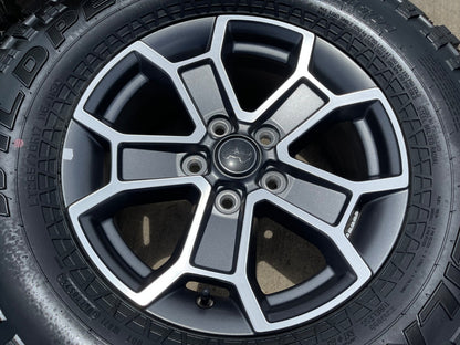 17" Jeep Wrangler Rubicon OEM 9336 wheels rims Gladiator SET FALKEN M/T 33"