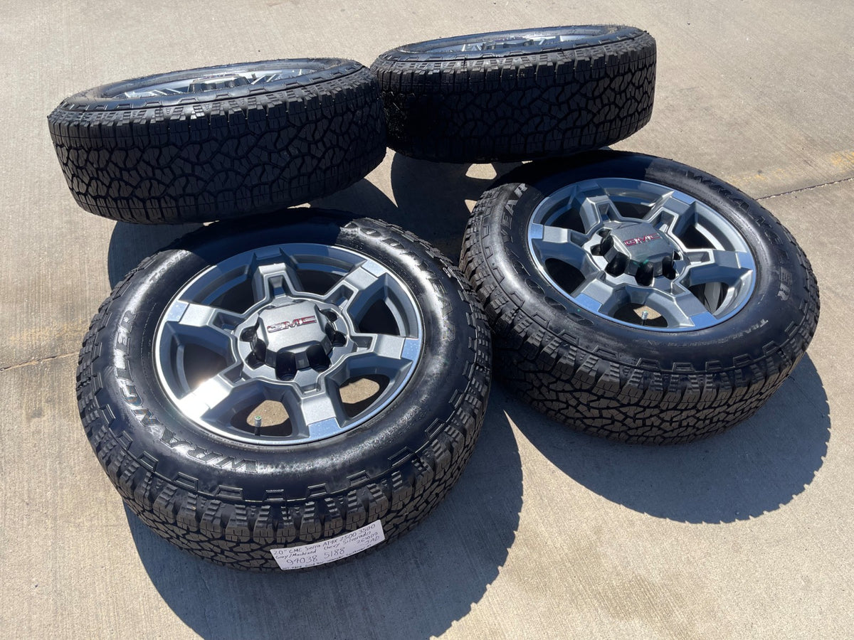 20" GMC Sierra AT4X 2500 3500 OEM wheels rims 94038 5188 Chevy Silverado SET NEW