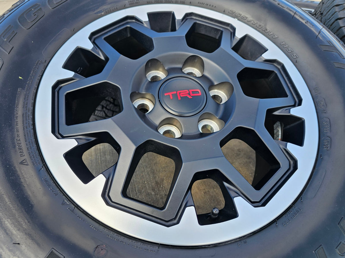 17" Toyota Tacoma 4Runner TRD OEM 10638 wheels rims SET 2025 2026 BFG A/T