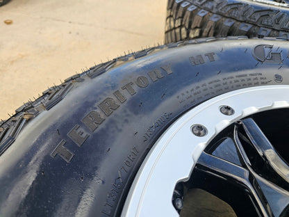 17" Ford Bronco SASQUATCH wheels rims BEADLOCK 10388 Ranger SET GOODYEAR A/T 35"