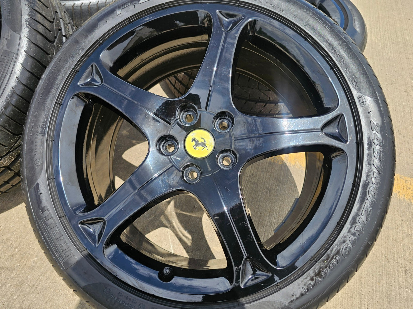19" Ferrari California OEM 226000 226002 black wheels rims SET tires