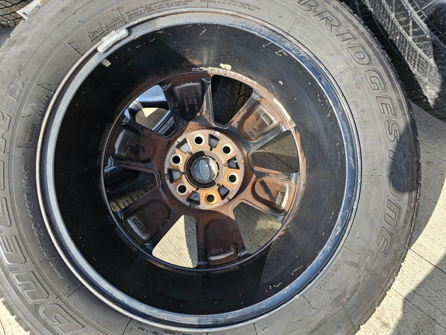 20" Ford Expedition F-150 OEM gray wheels rims 3833 3896 tires BRIDGESTONE