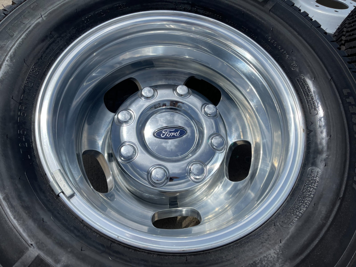 17" Ford F-350 Dually OEM 14077 14078 rims wheels 2024 2025 Michelin A/T NEW