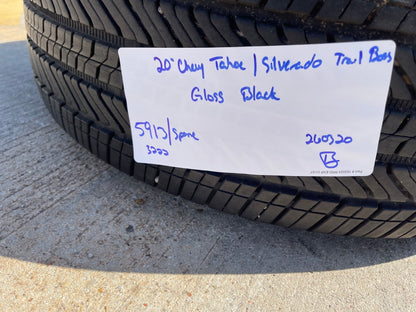 (1) 20" Chevy Silverado Tahoe Suburban ZR2 OEM 5913 wheel rim spare BRIDGESTONE