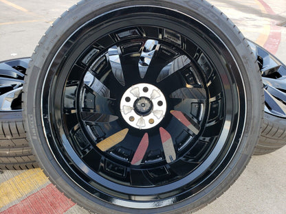 21" Lucid Air OEM Grand Touring black wheels rims tires 5x120 2023 2024 2025 NEW