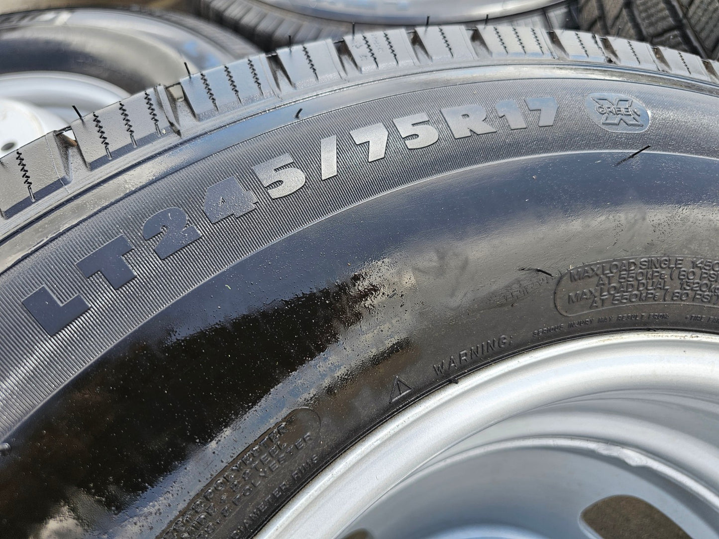 (6) 17" Ford F-350 Dually OEM rims wheels 3615 99016 tires SET MICHELIN M/S2 NEW