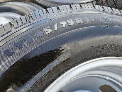 (6) 17" Ford F-350 Dually OEM rims wheels 3615 99016 tires SET MICHELIN M/S2 NEW