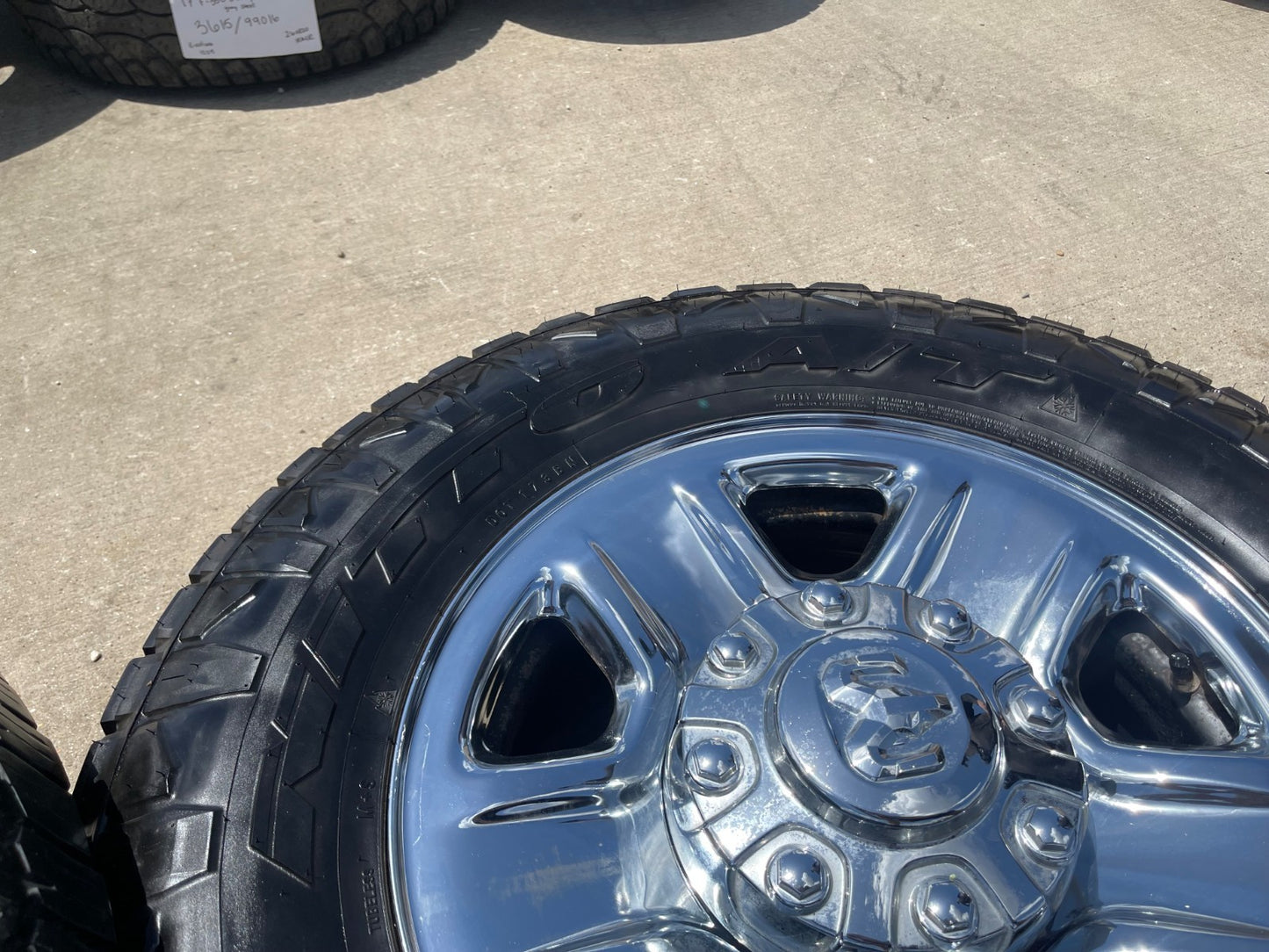 18" Dodge Ram 2500 3500 STEEL chrome OEM 2473 wheels rims SET NITRO G3 A/T