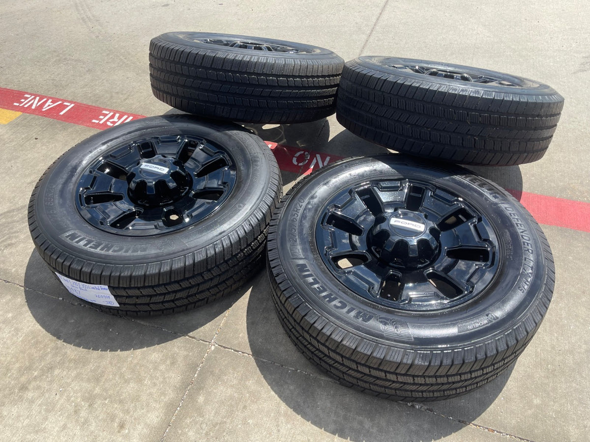 20" Ford F-250 F-350 OEM 10487 LIMITED TREMOR wheels rims SET MICHELIN DEFENDER