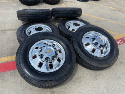 18" Chevy Silverado GMC Sierra 3500 Dually rims wheels OEM 14127 14129 SET NEW
