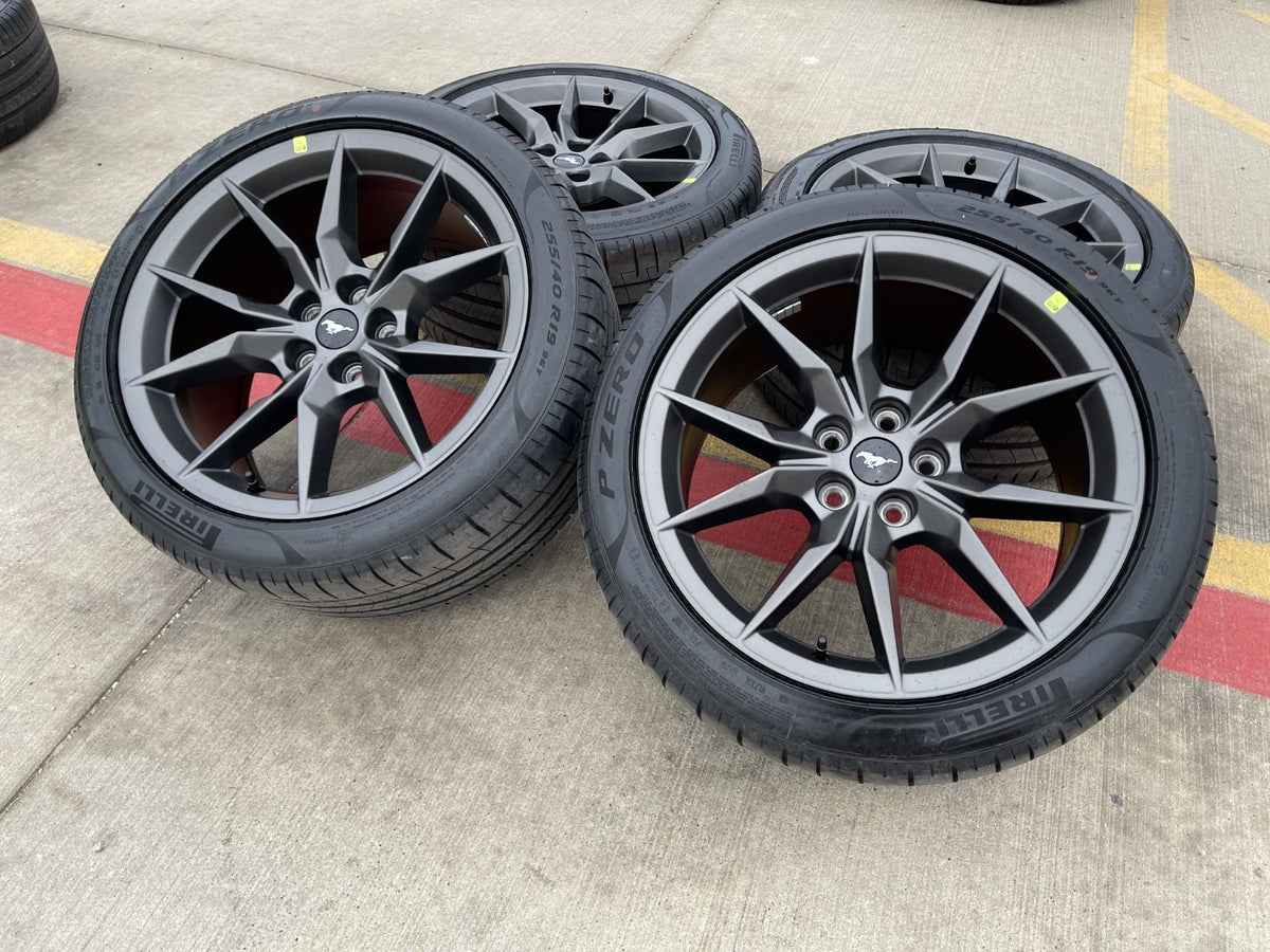 19" Ford Mustang GT Dark Horse OEM 95839 95840 wheels rims 2026 2027 TPMS NEW