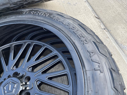 22x12 TIS 553B Chevy Silverado Ford F-150 RAM wheels rims 6x139 6x135