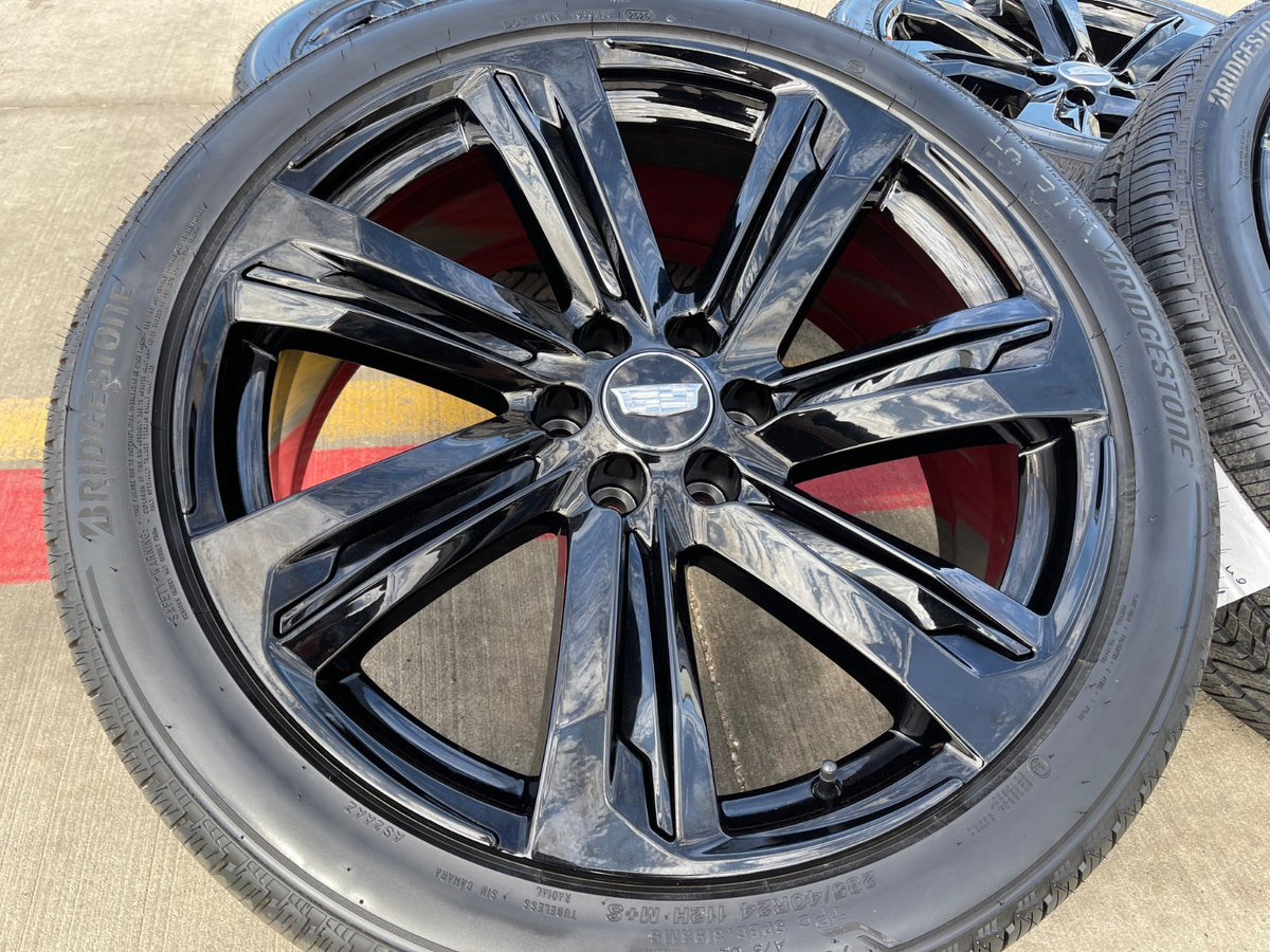 24" Cadillac Escalade V OEM wheels rims 2025 2026 2027 BRIDGESTONE SET NEW