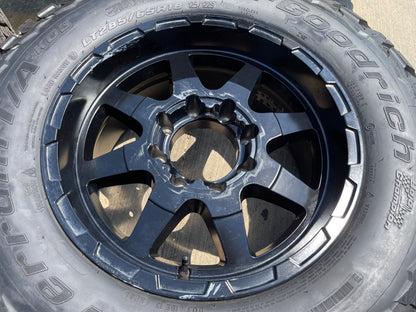 18x9 18" VOXX GFX TR12 wheels rims 8x165 8x6.5 Chevy GMC Ram 2500 3500 BFG KO3