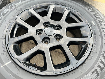 18" Jeep Gladiator Overland OEM black wheels rims Wrangler 9241 tires