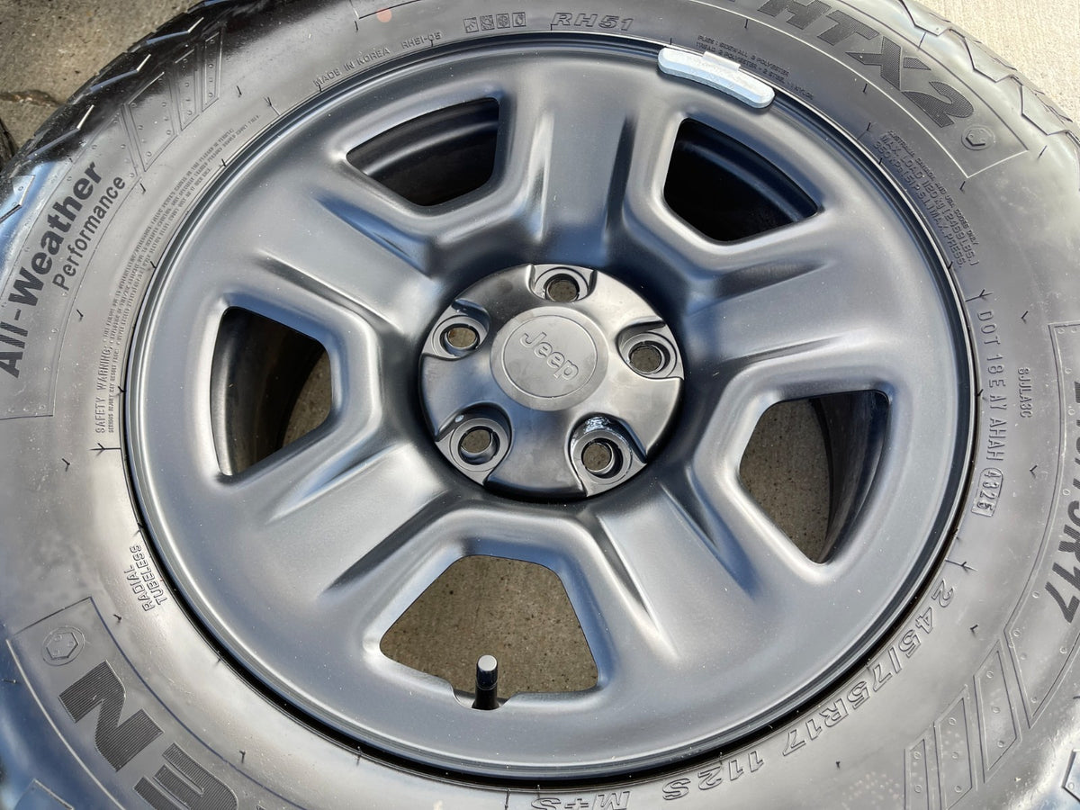 17" Jeep Wrangler Rubicon OEM wheels rims 9220 9240 Gladiator 2026 2027 SET NEW