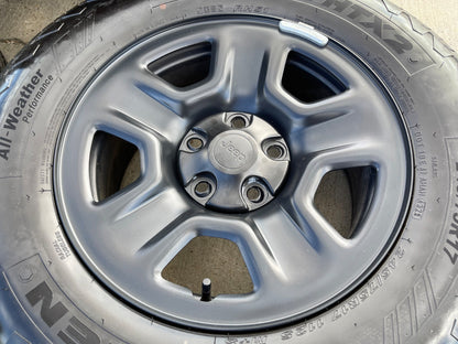 17" Jeep Wrangler Rubicon OEM wheels rims 9220 9240 Gladiator 2026 2027 SET NEW