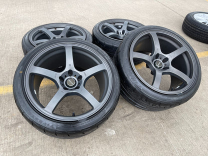 18" Prodrive GC05F wheels rims Mustang Accord Camry 5x114.3 5x4.5 Firehawk tires