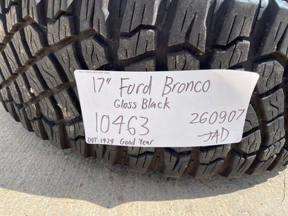 17" Ford Bronco HERITAGE Edition wheels rims SET white GOODYEAR 35"