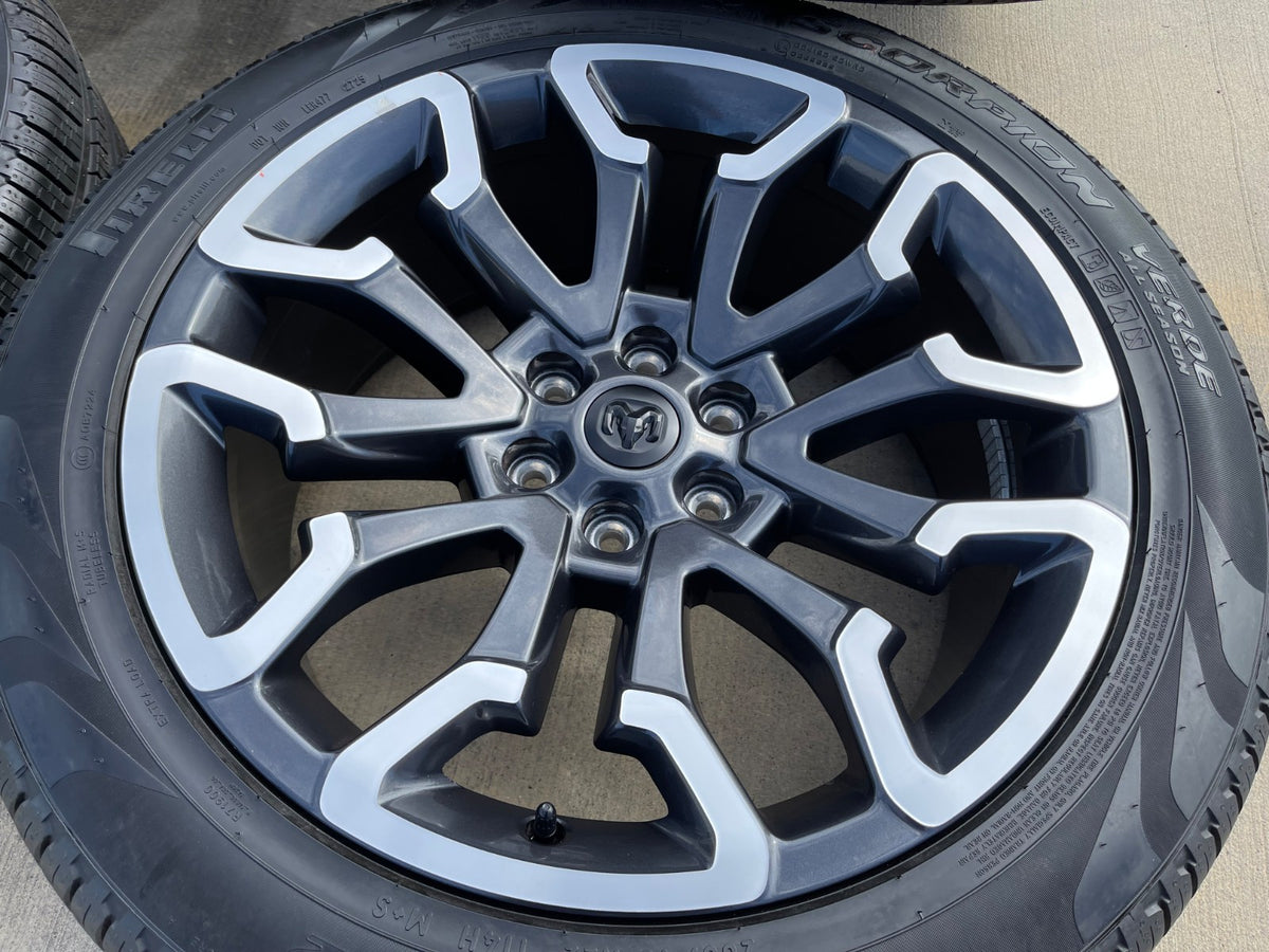 22" Dodge Ram 1500 OEM 95987 LIMITED Laramie wheels rims 2025 2026 2027 SET NEW