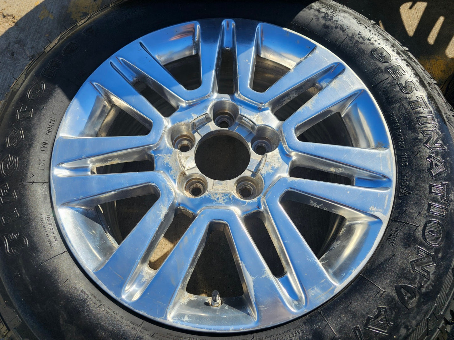 20" Toyota Tundra TSS TRD T Force OEM wheels rims 5x150 tires FIRESTONE A/T2