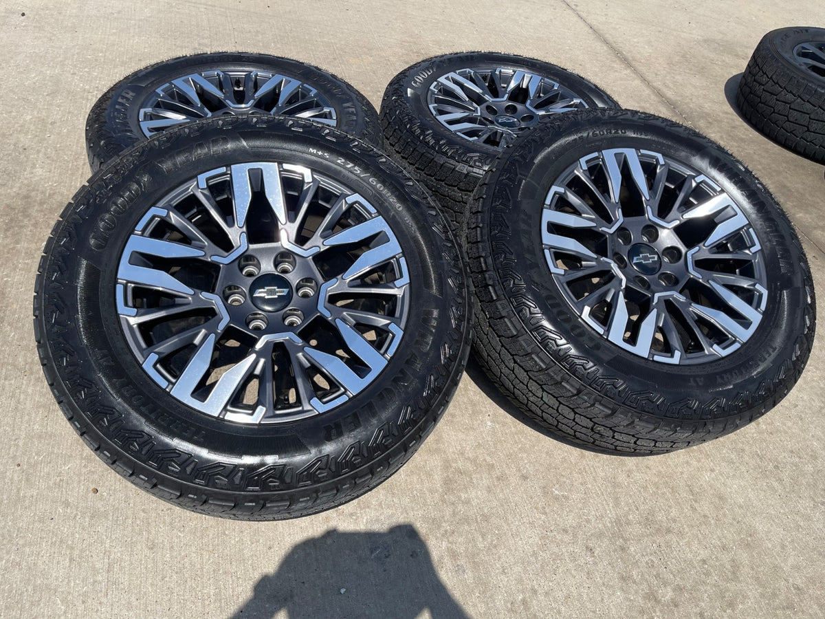 20" Chevy Silverado Z71 GMC Sierra Canyon OEM wheels rims SET 2025 2026 2027 NEW