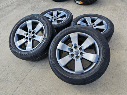 20" Ford Expedition F-150 OEM gray wheels rims 3833 3896 tires BRIDGESTONE