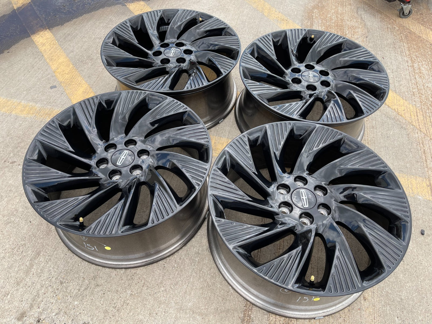 22" Lincoln Navigator OEM 10665 rims wheels BLACK LABEL 2025 2026 2027 NEW