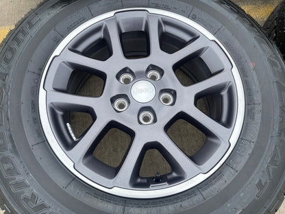 18" Jeep Gladiator Overland OEM wheels rims Wrangler 9241 tires BRIDGESTONE A/T