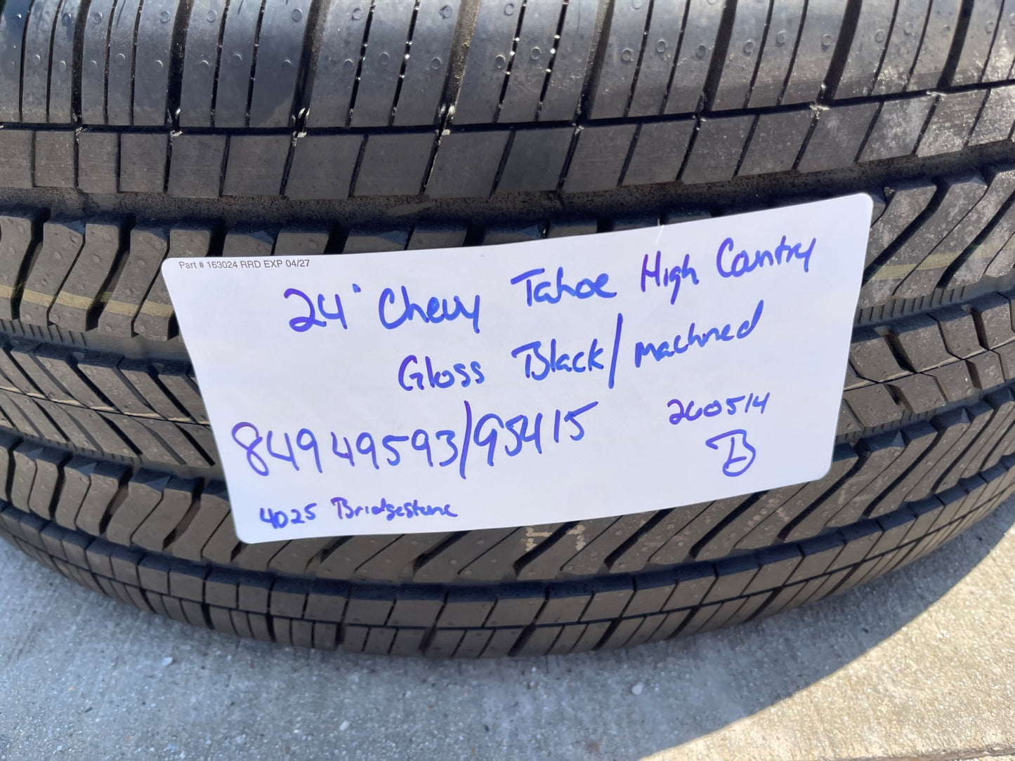 24" Chevy Tahoe Suburban Silverado OEM High Country wheels rims 2026 2027 NEW