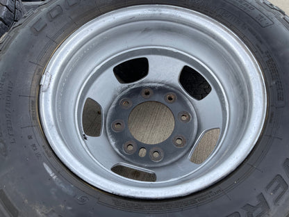 17" Dodge Ram 3500 Dually Laramie 8x200 wheels rims 2703 2704 OEM tires COOPER