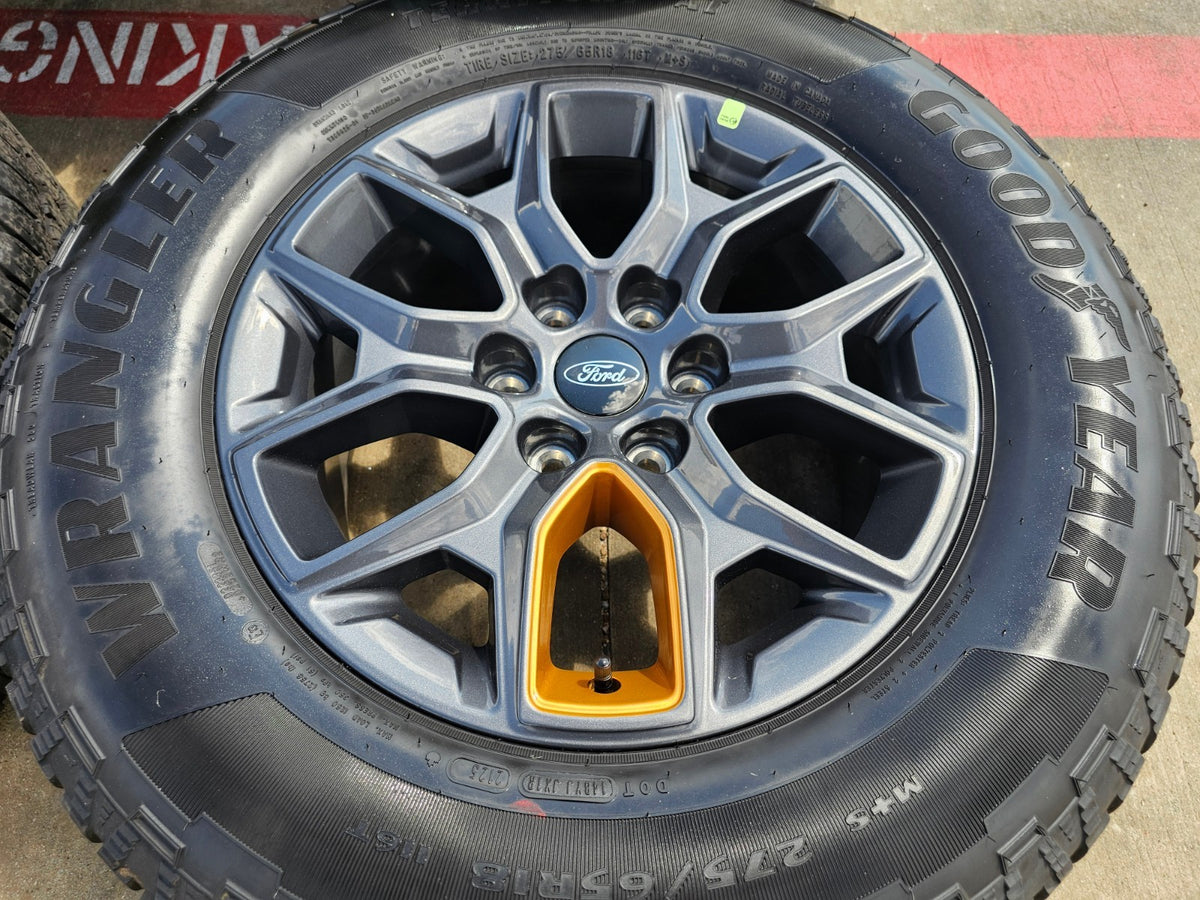 18" Ford Expedition F-150 TREMOR OEM rims wheels 2025 2026 2027 SET GOODYEAR