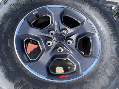 17" Jeep Wrangler Gladiator RUBICON OEM RIM# 9236 wheels rims SET FITS 2007-2027