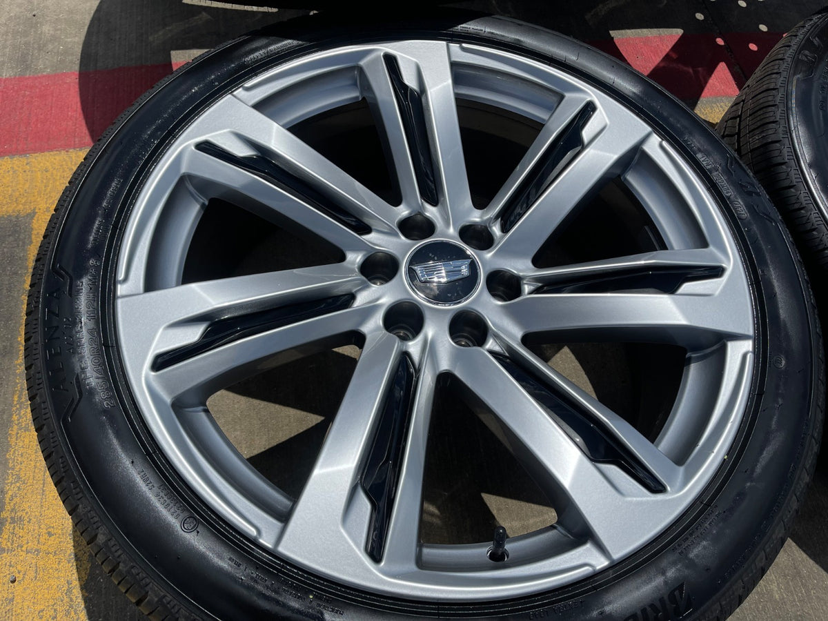 24" Cadillac Escalade V OEM PLATINUM wheels rims SET 2024 2025 2026 2027 NEW