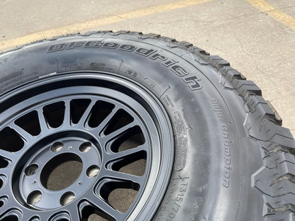 17" 17x8.5 KMC KM724 Impact OL Ford F-150 Raptor rim wheel tire 35" BFG