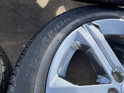 22" GMC Yukon DENALI OEM wheels rims 5667 tires Sierra CHROME PIRELLI
