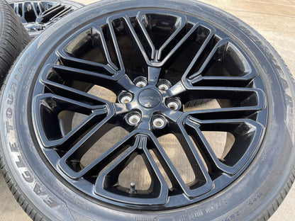 22" Jeep Grand Wagoneer OEM LIMITED 9317 rims wheels RAM 1500 NEW GOODYEAR