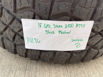 18" GMC Sierra AT4X Chevy Trail Boss 2500 OEM 14136 wheels rims GOODYEAR 35"