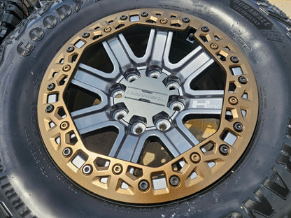 18" Hummer Grazen beadlock EV HEV 2500 OEM wheels rims 2024 2025 2026 2027 NEW