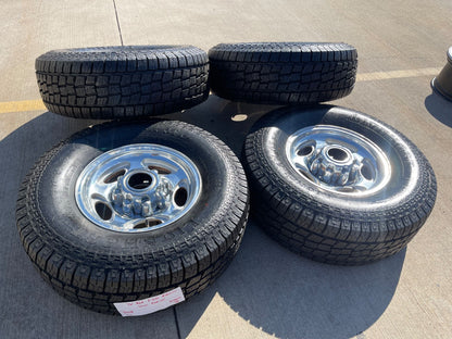 16" Ford F-250 F-350 Excursion OEM 3408 polished wheels rims tires