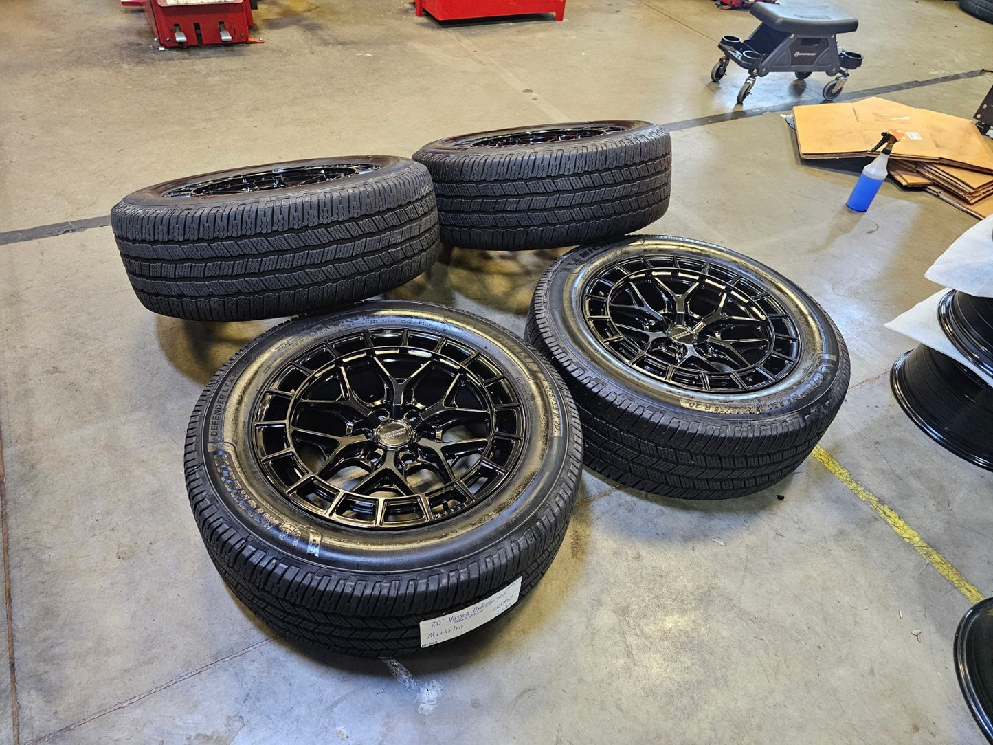 20x9 20" VOSSEN Hydro Forged HFX-1 Chevy Silverado RAM wheels rims 6x139 6x5.5
