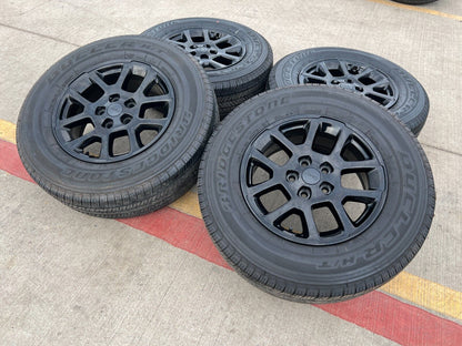 18" Jeep Gladiator Overland OEM black wheels rims Wrangler 9241 tires