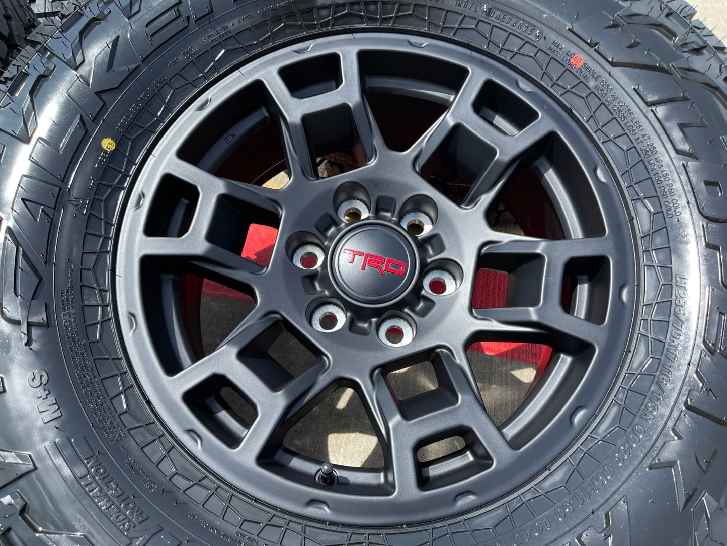 17" Toyota Tacoma TRD 4Runner OEM wheels rims SET black FJ FALKEN A/T4 33" NEW