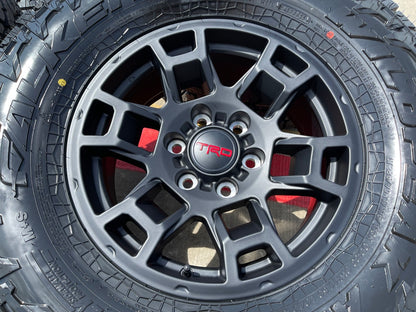 17" Toyota Tacoma TRD 4Runner OEM wheels rims SET black FJ FALKEN A/T4 33" NEW