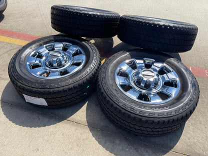 20" Ford F-250 F-350 OEM 10295 25085 10552 chrome Lariat wheels rims tires