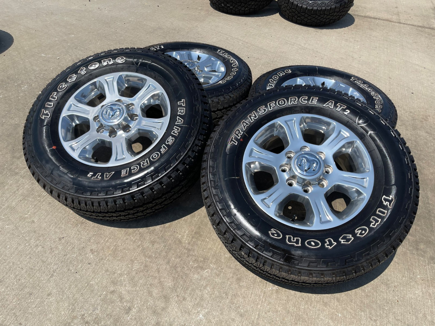 18" Ram 2500 3500 Laramie Power Wagon OEM 2692 wheels rims FIRESTONE SET NEW