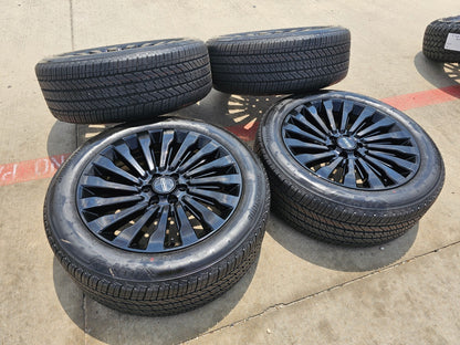 22" Lincoln Navigator OEM 10178 rims wheels BLACK LABEL SET 2021 2023 2026 NEW